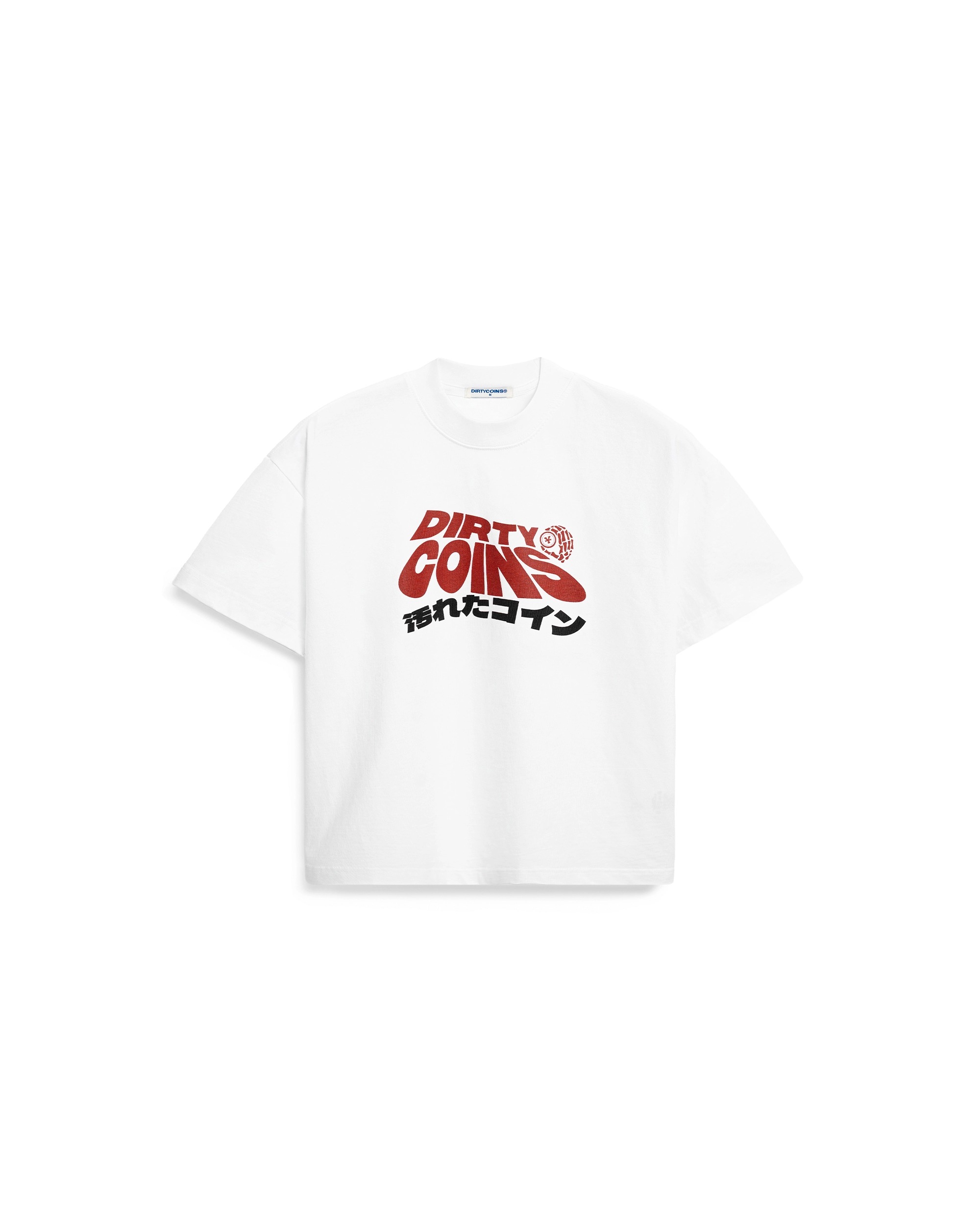 Relaxed Boxy DC Wavy Logo White