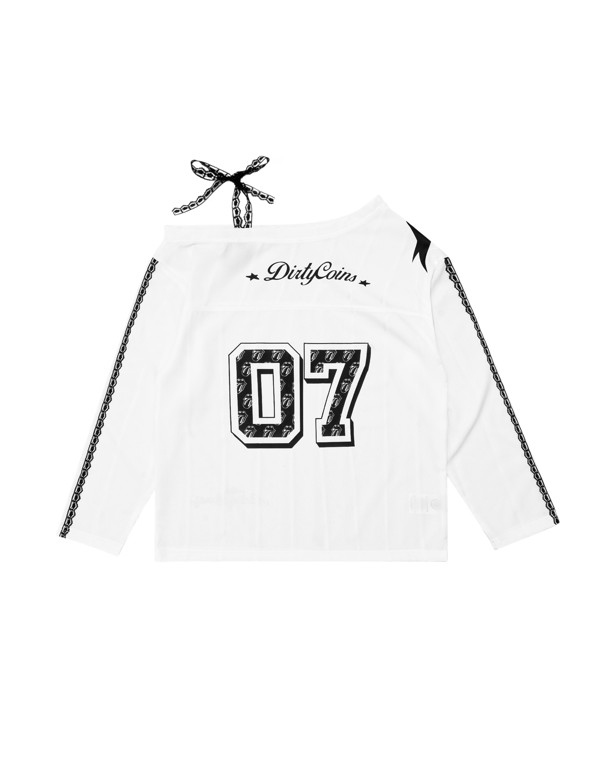 DCxRS Star 07 One Shoulder LS Jersey White