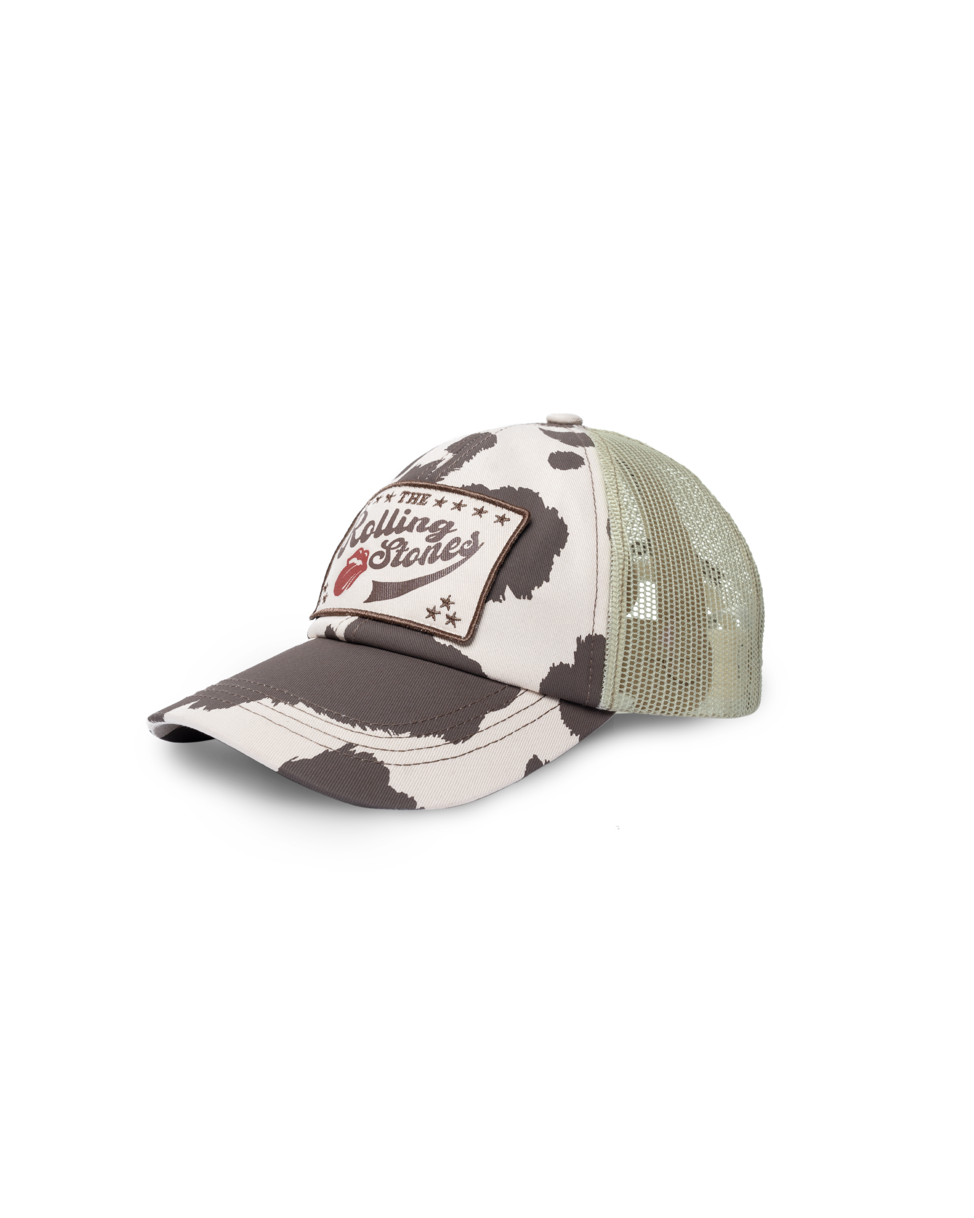 DCxRS Cow Printed Mesh Cap Begie
