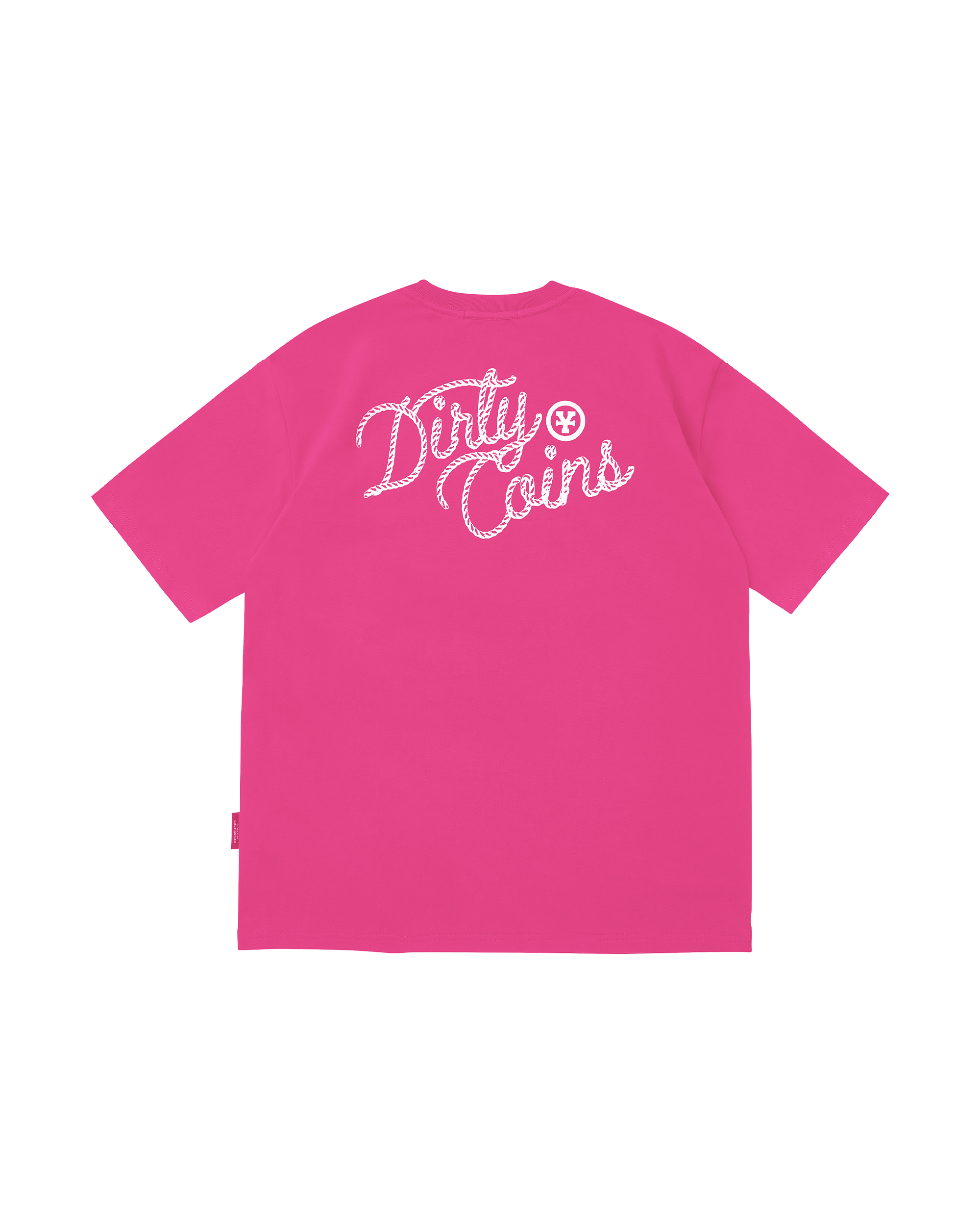 Rope Print Regular T-shirt - Hot Pink