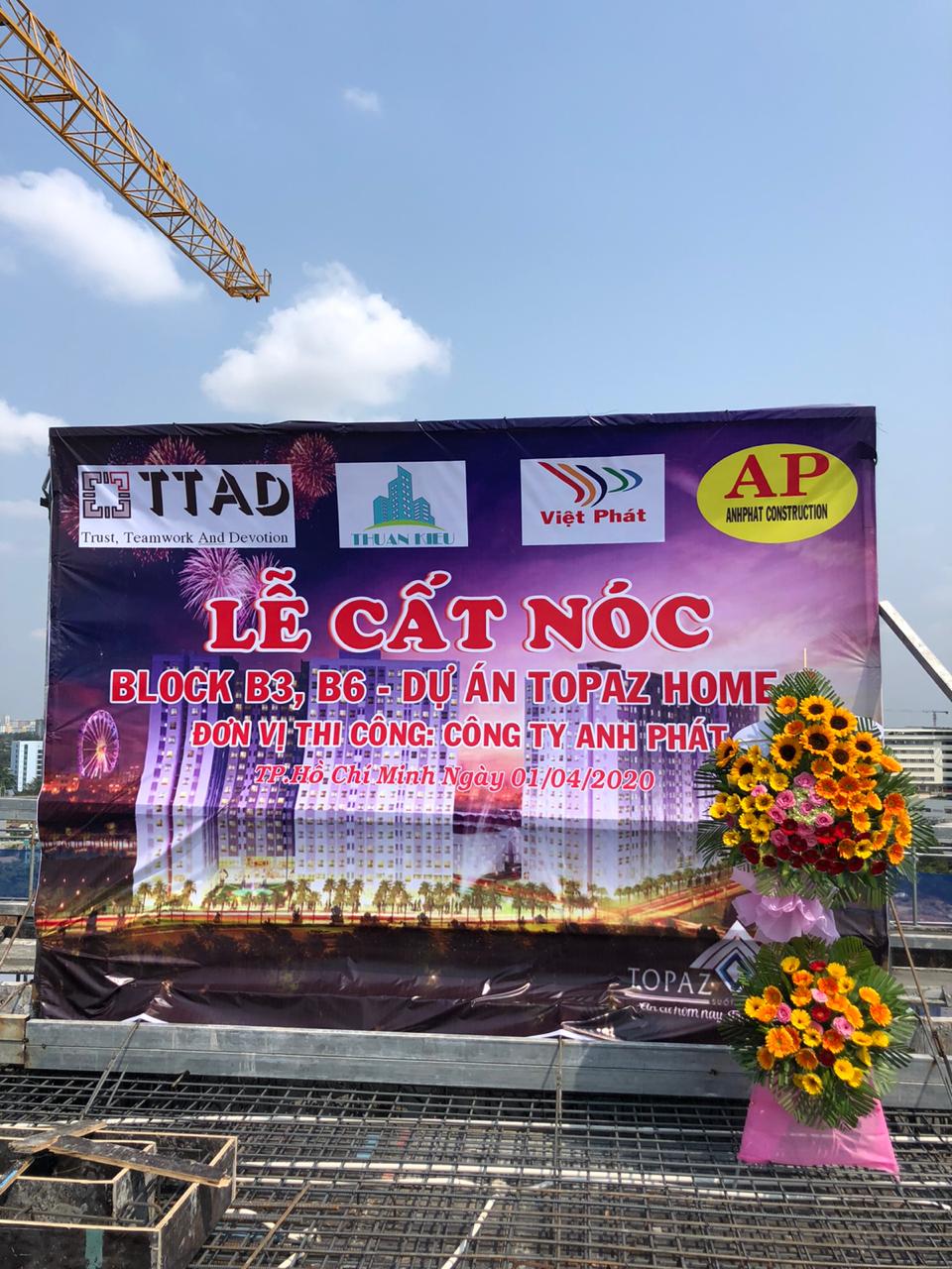 Lễ cất nóc Block B3, B6 dự án Topaz Home 2 - Quận 9 - TP Hồ Chí Minh