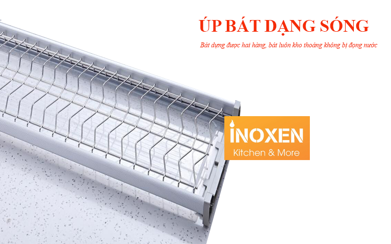 Kệ úp chén bát inox 304 thương hiệu inoxen