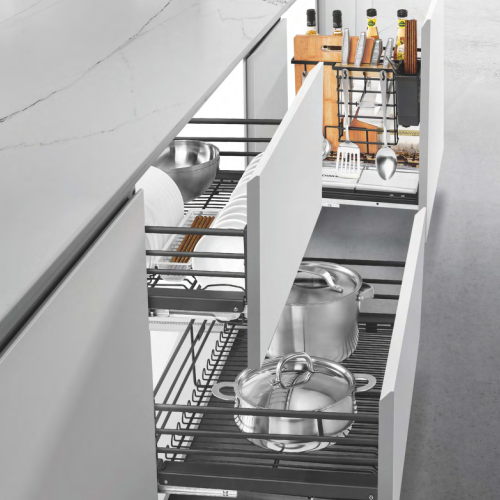 Phụ kiện tủ bếp thông minh – thêm tiện nghi sang trọng cho không gian bếp