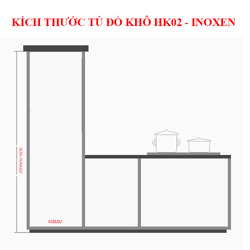 Tủ kho bếp inox 304 INOXEN - giải pháp để đồ thông minh cho căn bếp hiện đại
