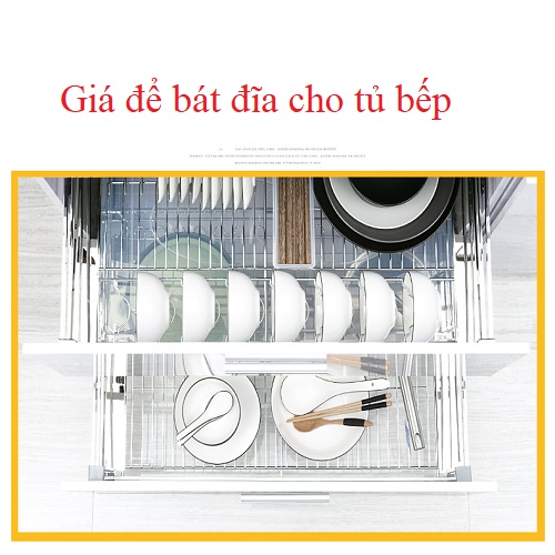 Kệ chén bát inox 304 2 tầng chất lượng cao