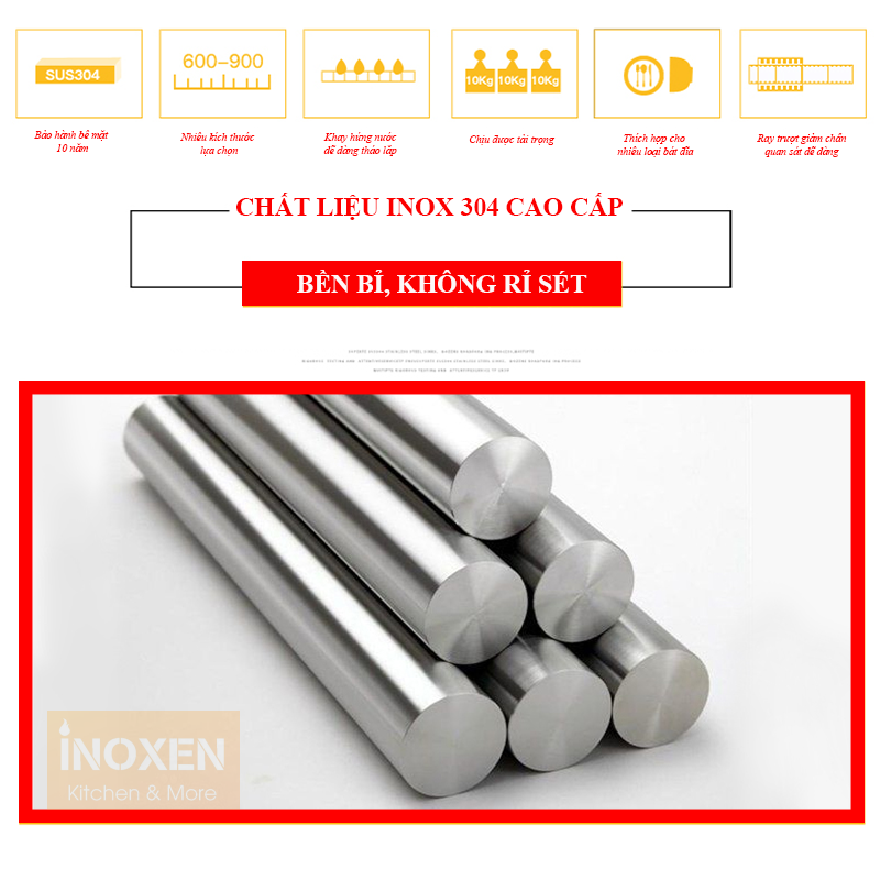 Giải pháp lưu trữ thông minh: Giá xoong nồi INOXEN cho bếp chuẩn hiện đại