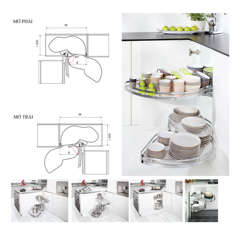 Phụ kiện tủ bếp tại Hải Phòng Nâng tầm không gian bếp hiện đại