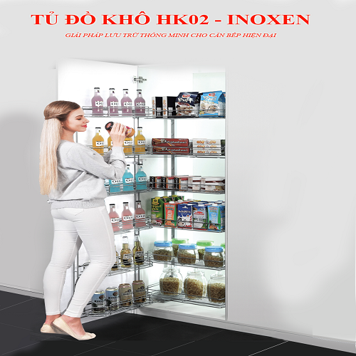 Tủ đựng đồ khô nhà bếp inox 6 tầng INOXEN có đáng giá như thế ?