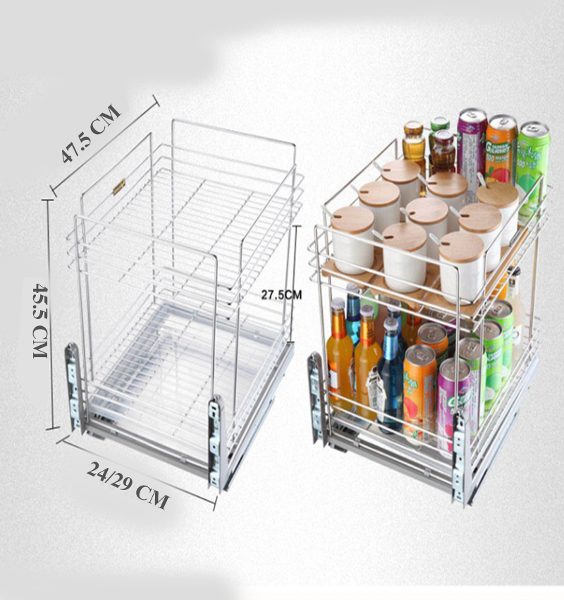 KỆ ĐỰNG CHAI LỌ GIA VỊ HC02 INOXEN
