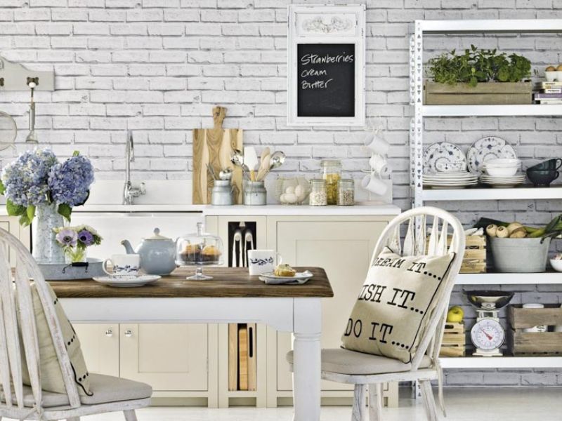 Sử dụng giấy dán tường trang trí cho nhà bếp