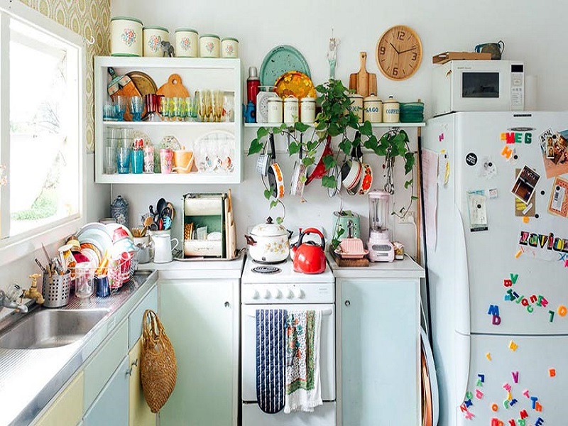 Thiết kế nhà bếp vintage hiện đại, đẹp sang trọng
