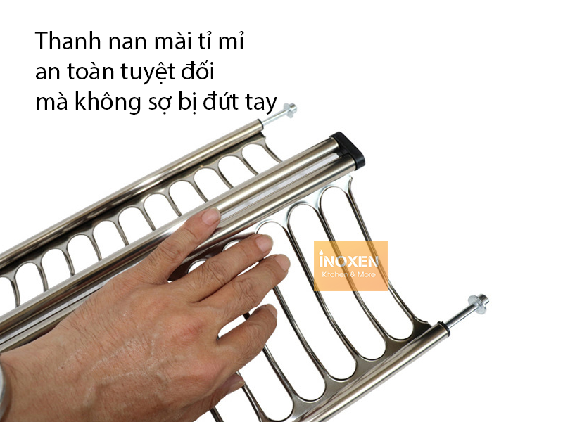 giá bát đĩa inoxen chữ V