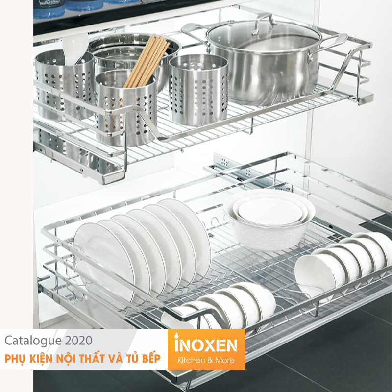giá úp bát đĩa inoxen