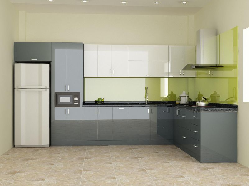 Phối màu sắc để tạo nên không gian bếp đẹp