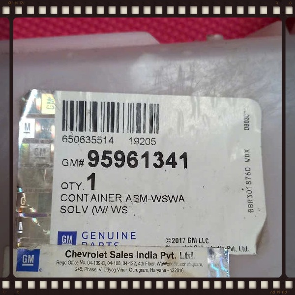 BÌNH NƯỚC RỬA KÍNH CHEVROLET SPARK 2011-2016 | 95961341