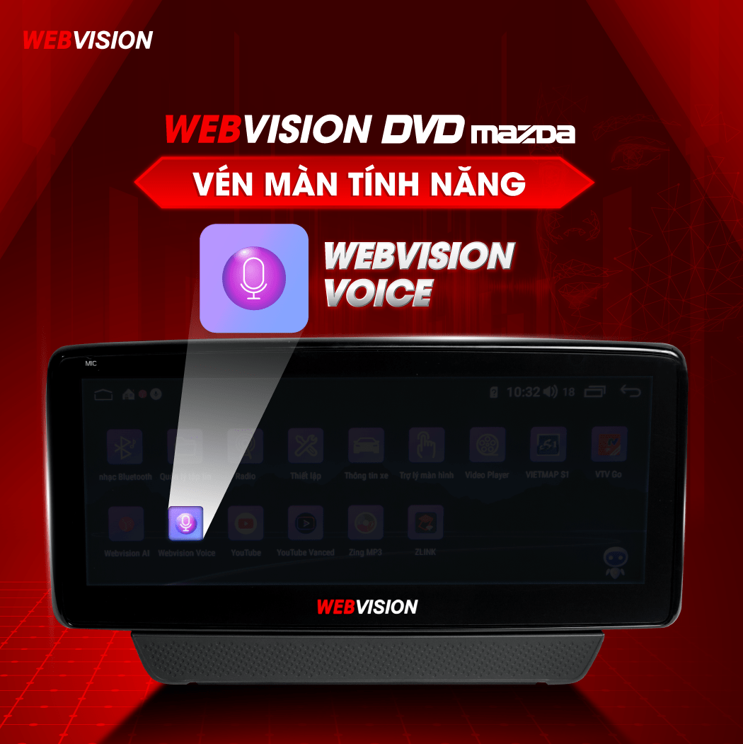 Màn hình DVD Webvision Mazda 2 hai hệ điều hành