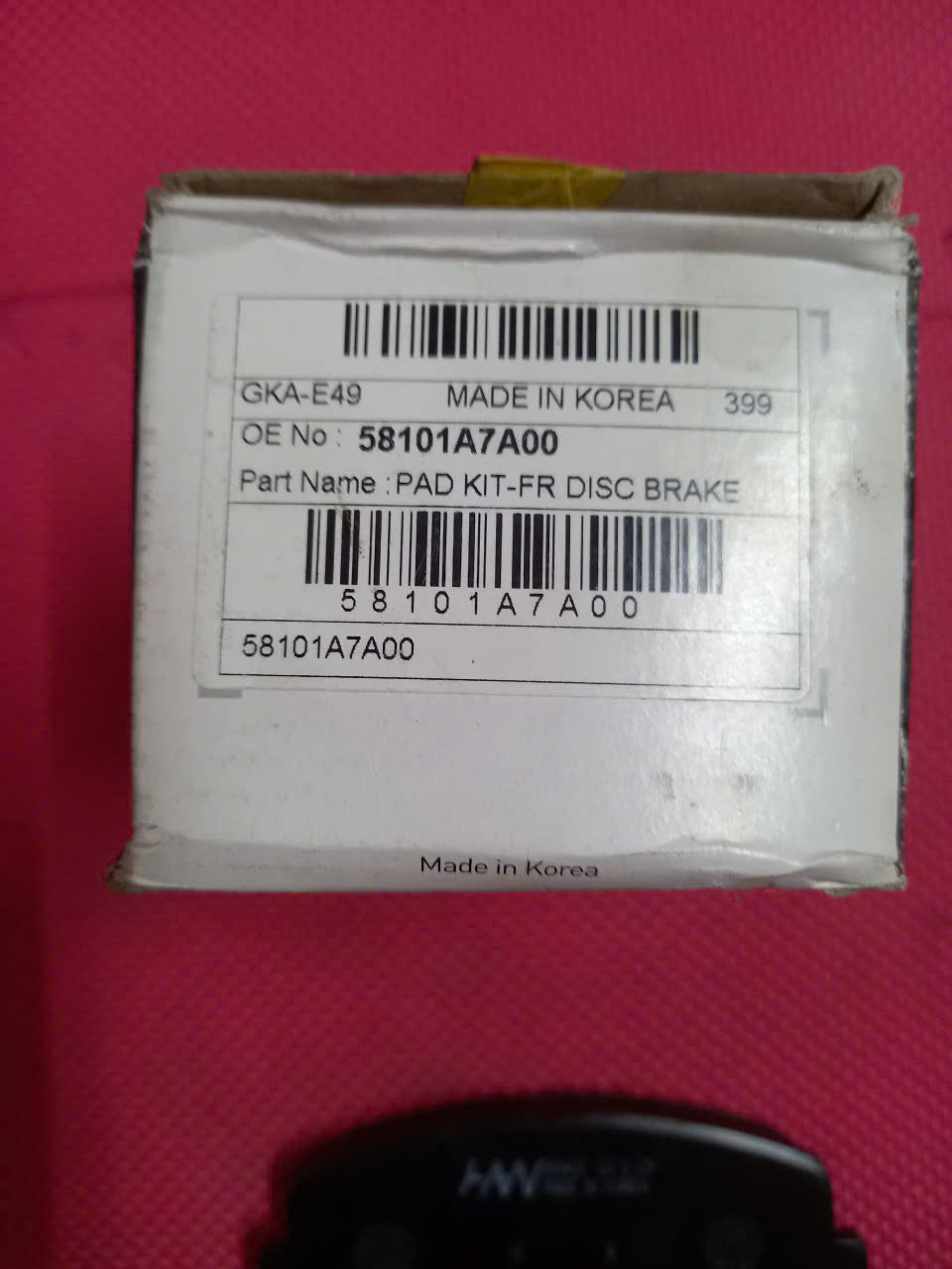 MÁ PHANH TRƯỚC KIA CERATO 2013-2016 | 58101A7A00