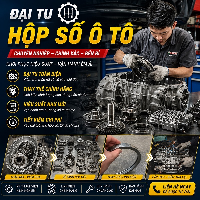 Đại tu hộp số ô tô