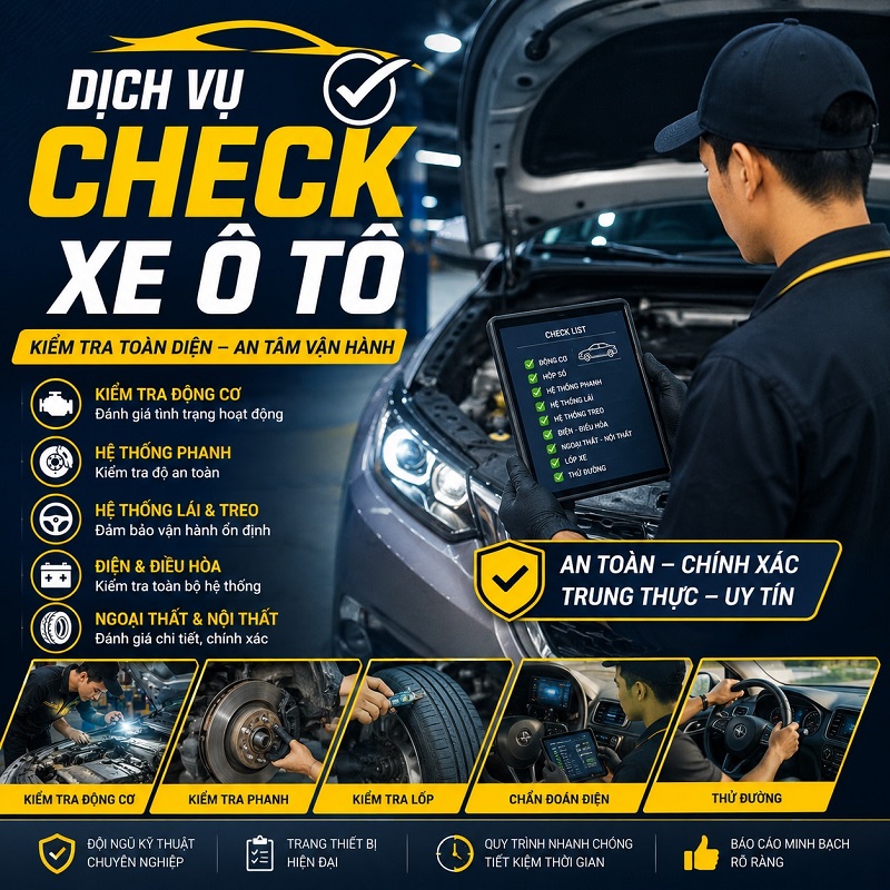 Dịch vụ check xe ô tô