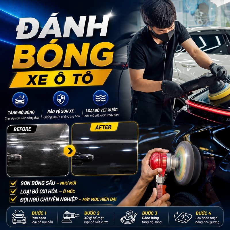 Đánh bóng xe ô tô