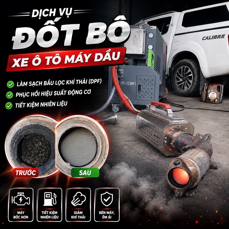 Dịch vụ đốt bô ô tô