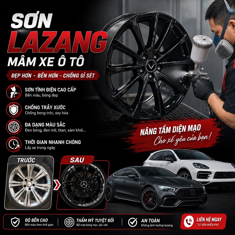 Sơn lazang xe ô tô