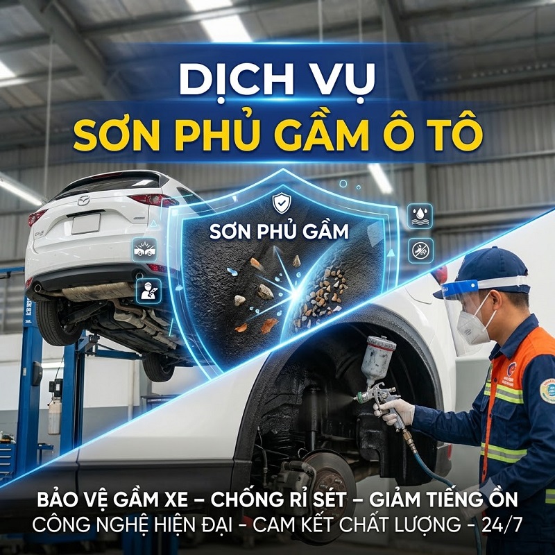 Sơn phủ gầm ô tô