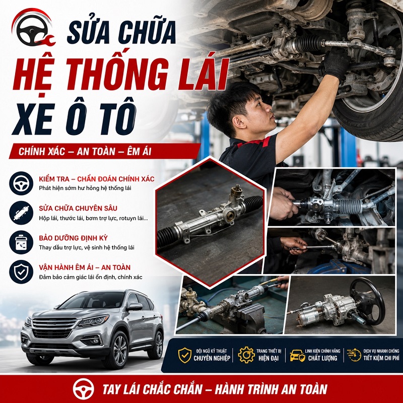 Sửa chữa hệ thống lái