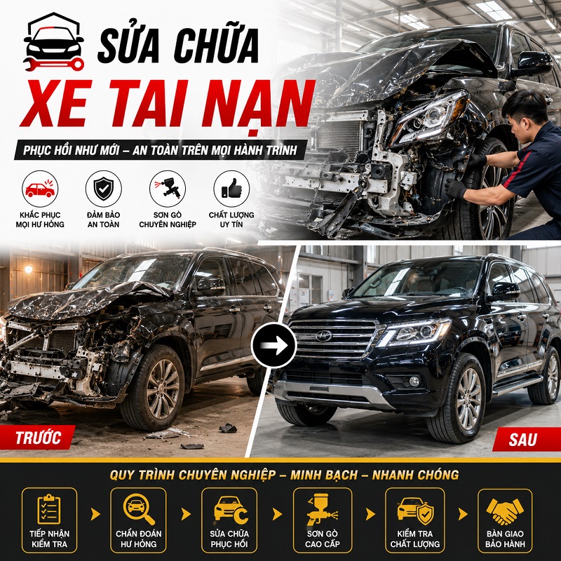 Sửa chữa xe tai nạn