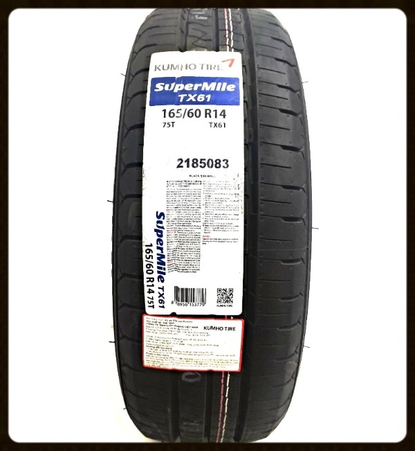 Lốp Kia Morning - Lốp Kumho 165/60 R14 TX61