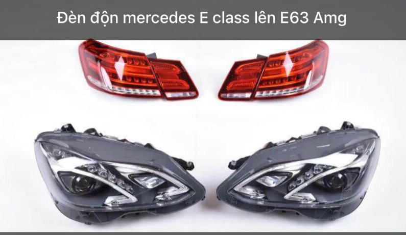Bộ Body Kit độ nâng đời xe Mercedes E200 độ lên Mercedes E63 AMG