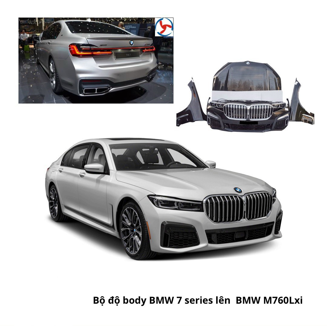 Bộ Body Kit độ nâng đời xe BMW 730 Li độ lên BMW M760 Lxi
