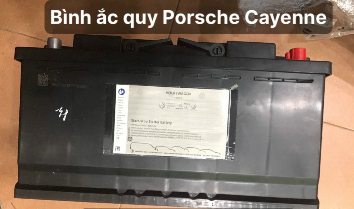 Bình ắc quy chính hãng xe Porsche Cayenne