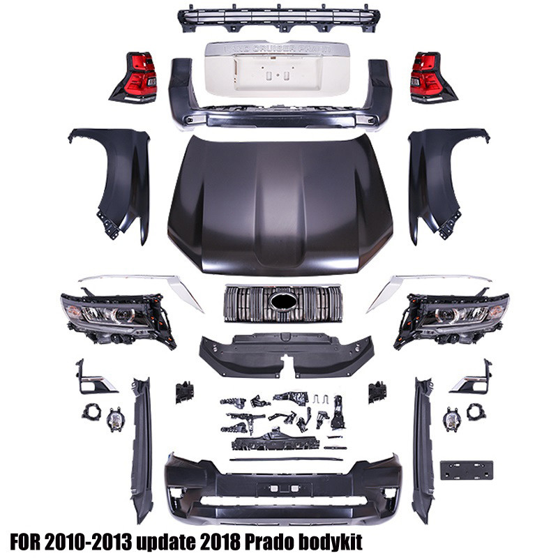 Bộ bodykit nâng đời xe Toyota Land Cruise Prado 2010 lên 2018-2020