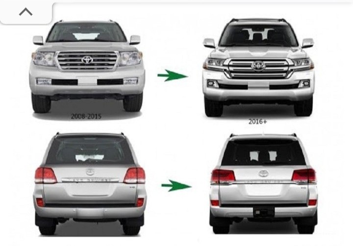 Bộ bodykit nâng đời xe Toyota Land Cruiser 2010 lên 2016-2018