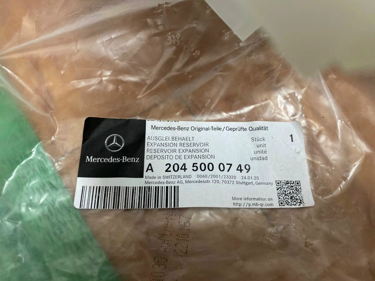 Bình nước phụ Mercedes CLS400 2017-2016
