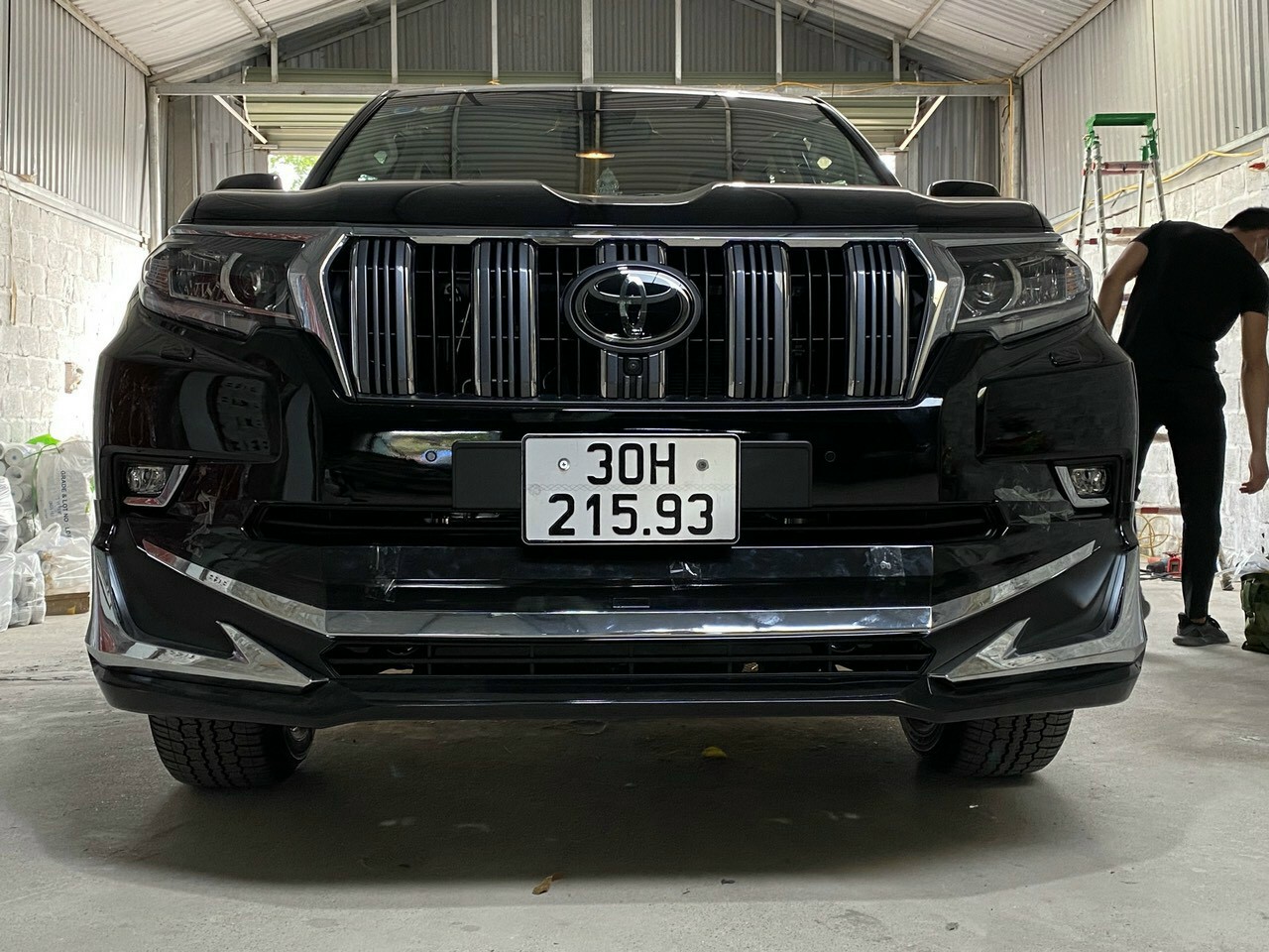 Ốp cản trước sau Toyota Prado 2021