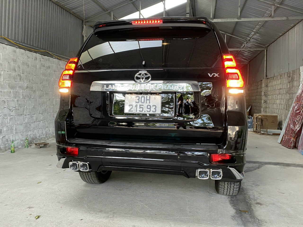 Ốp cản trước sau Toyota Prado 2021
