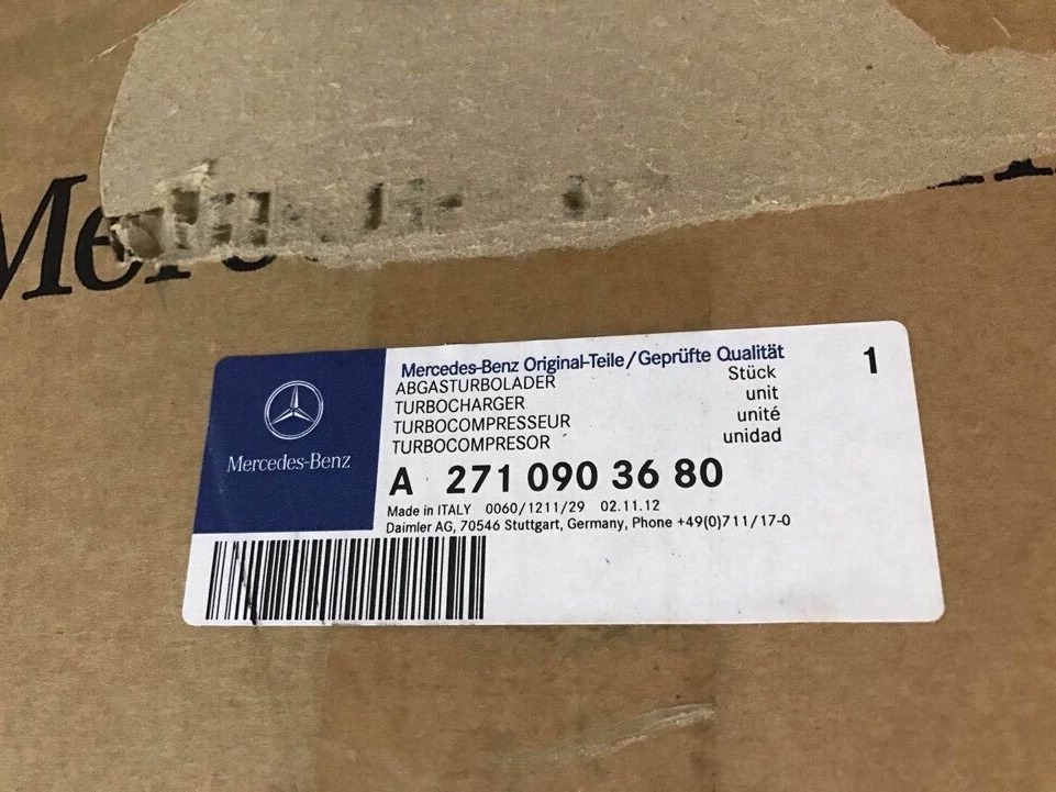 Turbo tăng áp xe Mercedes E250 W212