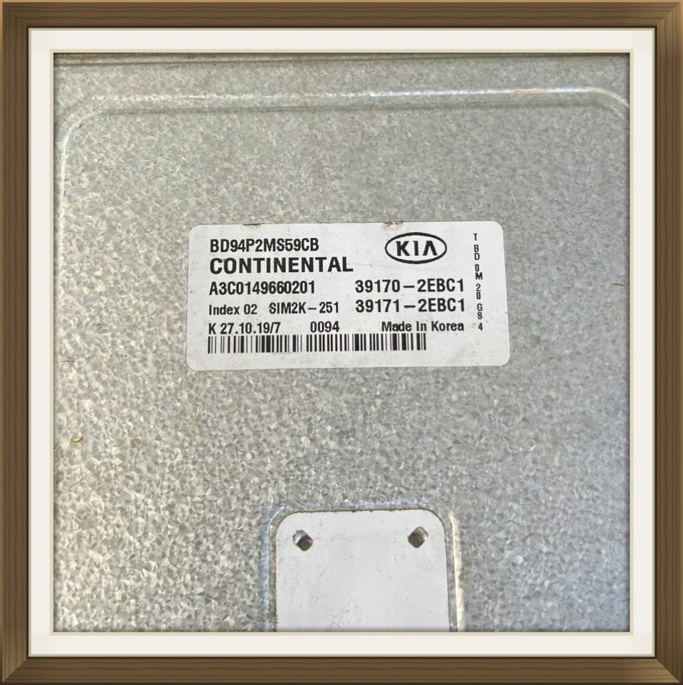 Hộp đen ECU xe Kia Cerato 2020 AT Mã 39170-2EBC1; 39171-2EBC1