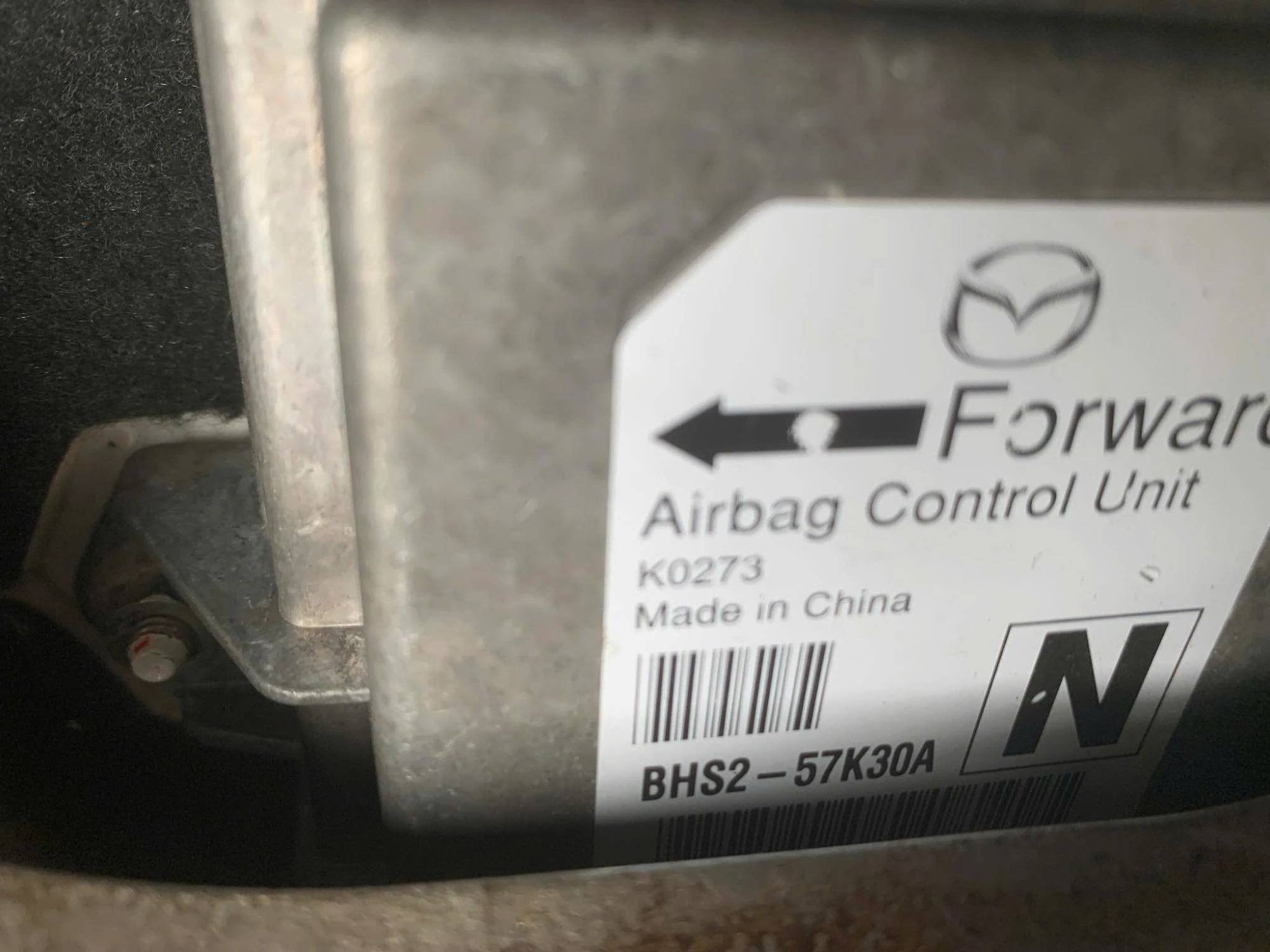 Hộp điều khiển túi khí Mazda 3 2015 Mã BHS2-57K30A