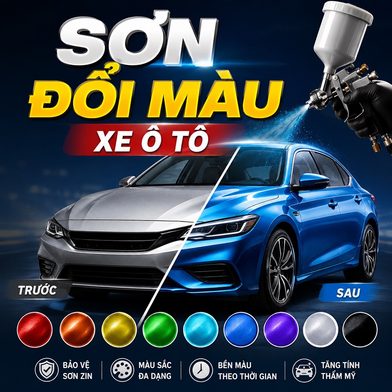 Sơn đổi màu xe ô tô