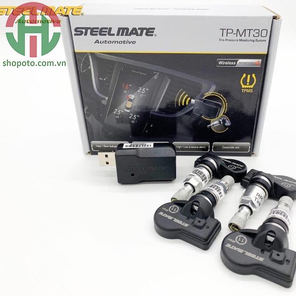 Cảm biến áp suất lốp van trong Steelmate MT30 - Tích hợp màn Android