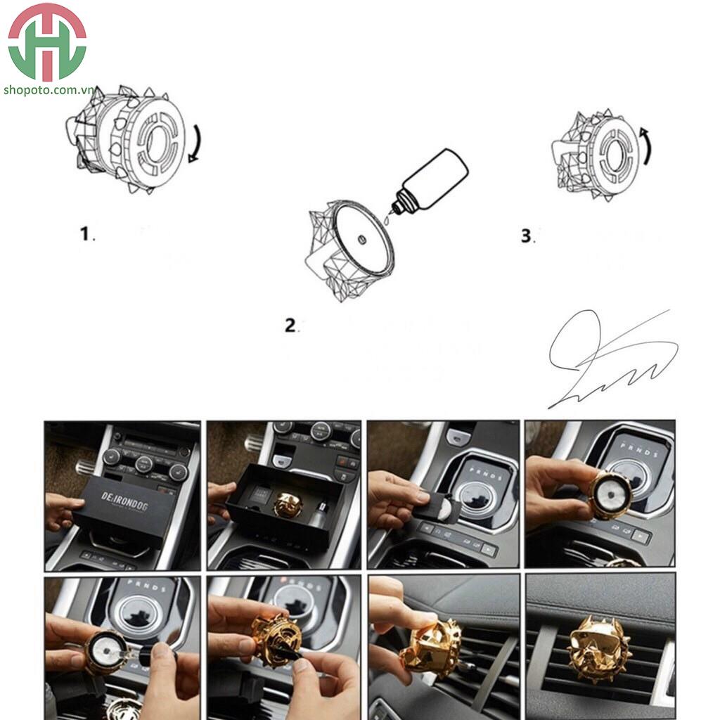 Nước hoa ô tô cài cửa gió điều hòa