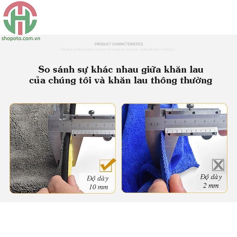 Khăn lau xe ô tô 2 mặt