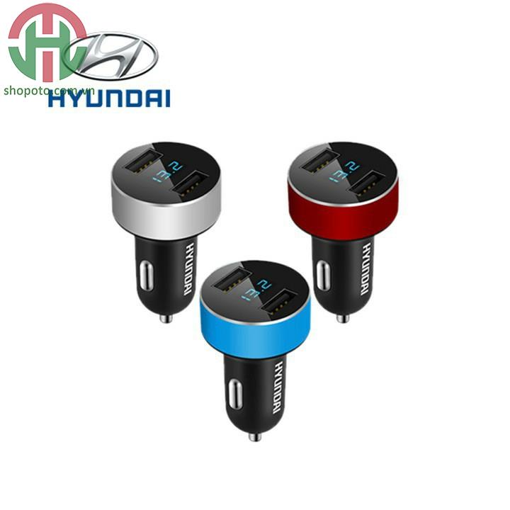 Tẩu sạc Hyundai chia 2 cổng Usb