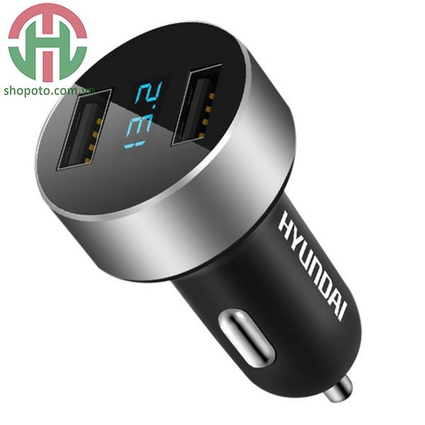 Tẩu sạc Hyundai chia 2 cổng Usb