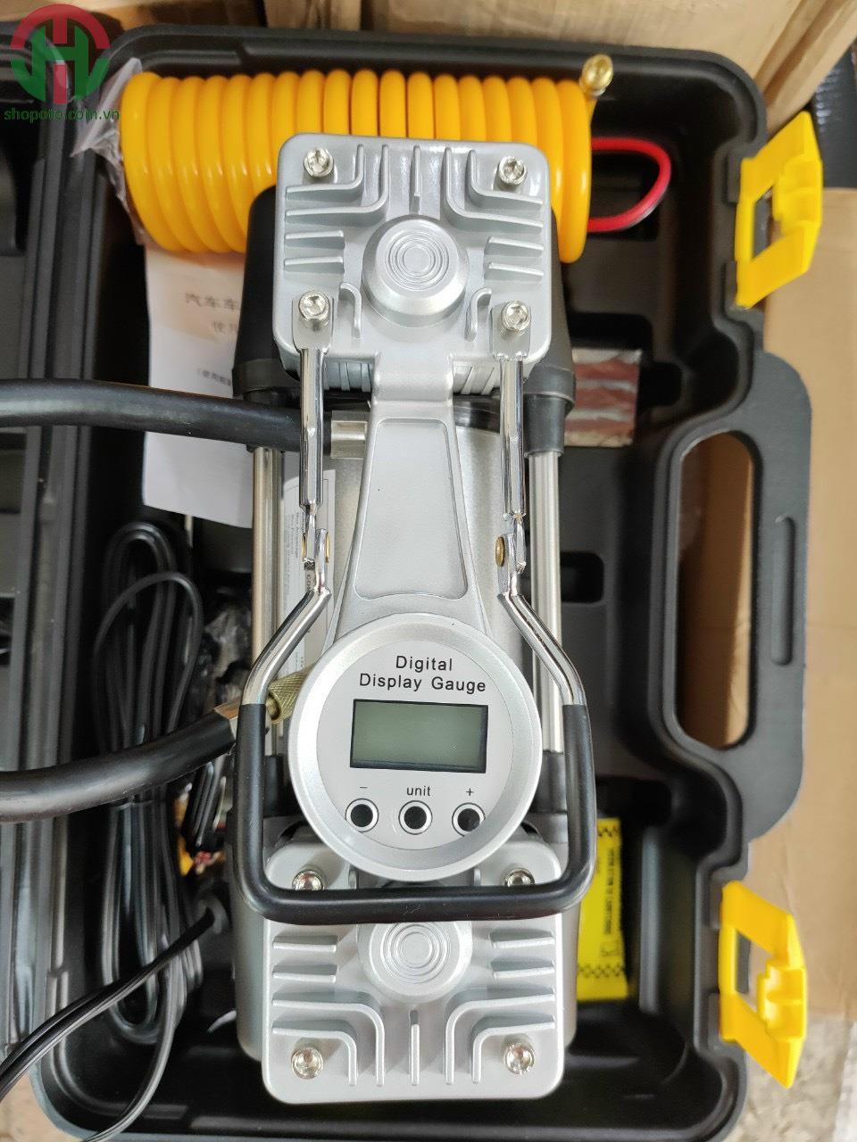 Bơm lốp ô tô 2 xy lanh