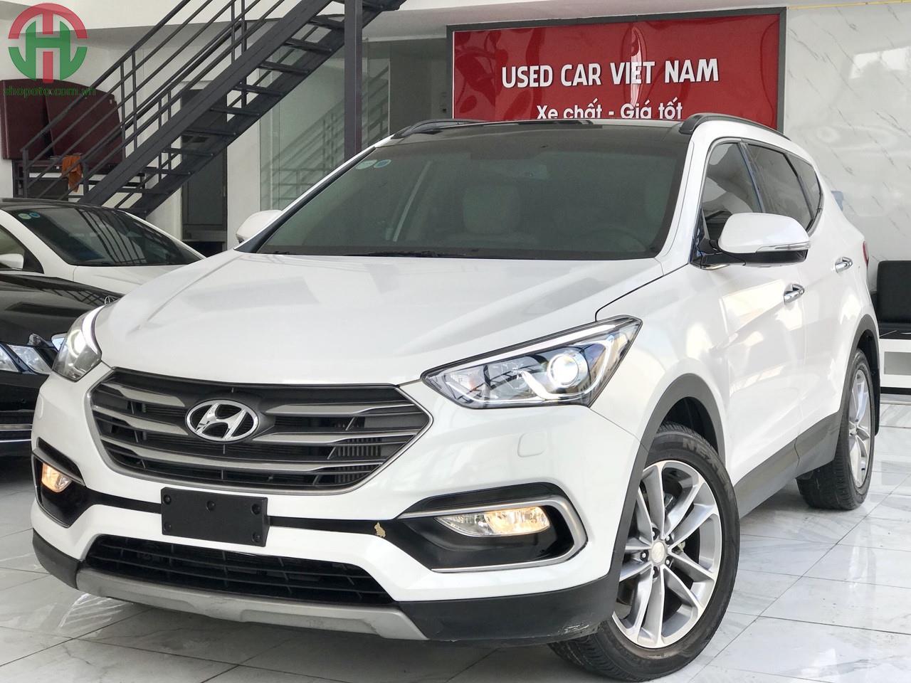 Hyundai Santafe 2.2 AT 4WD 2018 Full Dầu màu Trắng
