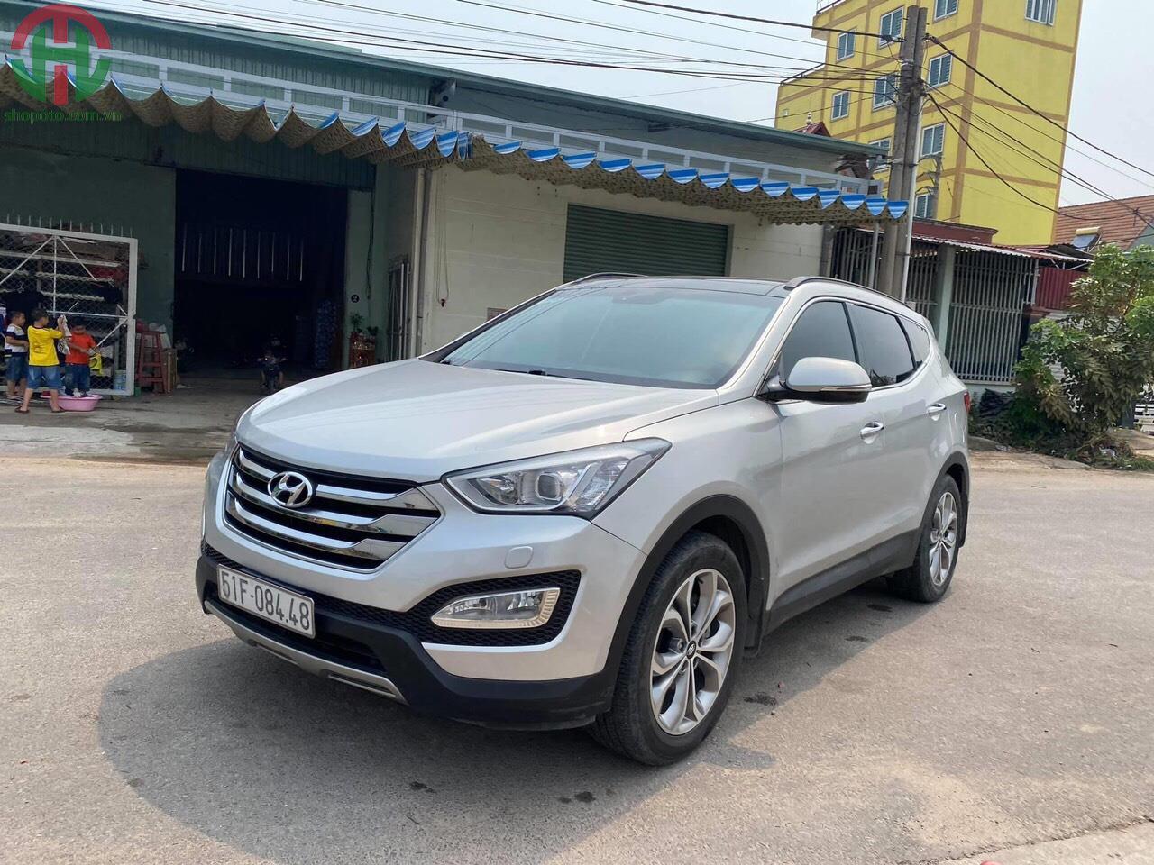 Hyundai Santafe 2.4 AT 2WD 2015 Full Xăng màu Bạc